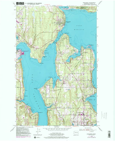 United States Geological Survey Suquamish, WA (1953, 24000-Scale) digital map