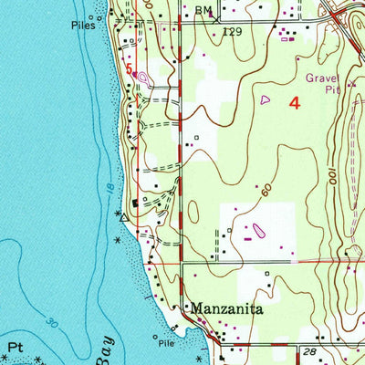 United States Geological Survey Suquamish, WA (1953, 24000-Scale) digital map