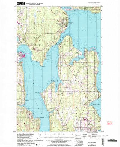 United States Geological Survey Suquamish, WA (1997, 24000-Scale) digital map