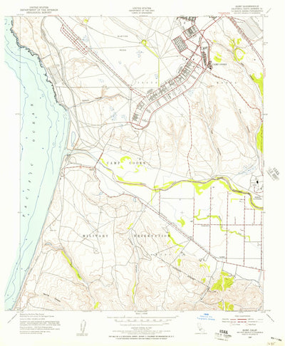 United States Geological Survey Surf, CA (1947, 24000-Scale) digital map