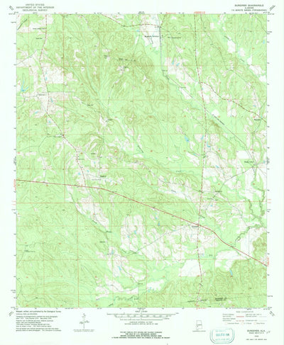 United States Geological Survey Surginer, AL (1978, 24000-Scale) digital map