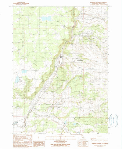 United States Geological Survey Surprise Station, CA (1990, 24000-Scale) digital map