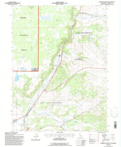 United States Geological Survey Surprise Station, CA (1993, 24000-Scale) digital map
