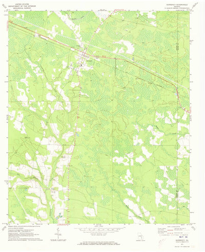 United States Geological Survey Surrency, GA (1971, 24000-Scale) digital map