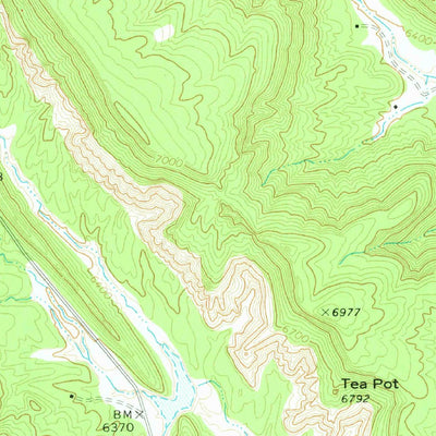United States Geological Survey Surrender Canyon, NM-AZ (1971, 24000-Scale) digital map
