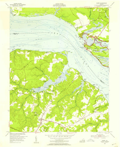 United States Geological Survey Surry, VA (1953, 24000-Scale) digital map