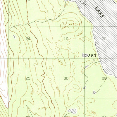 United States Geological Survey Survey Pass A-1, AK (1986, 63360-Scale) digital map