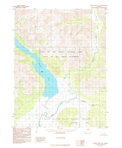 United States Geological Survey Survey Pass A-3, AK (1986, 63360-Scale) digital map