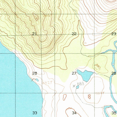 United States Geological Survey Survey Pass A-3, AK (1986, 63360-Scale) digital map