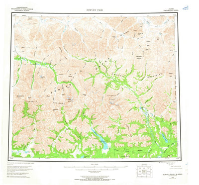 United States Geological Survey Survey Pass, AK (1966, 250000-Scale) digital map