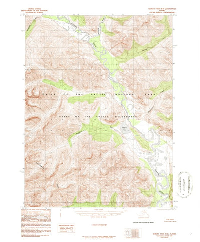 United States Geological Survey Survey Pass B-2, AK (1986, 63360-Scale) digital map