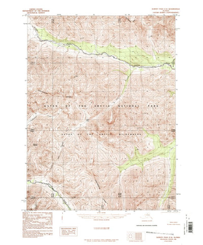 United States Geological Survey Survey Pass C-4, AK (1986, 63360-Scale) digital map