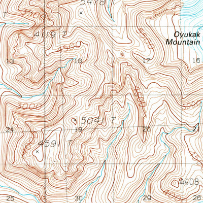 United States Geological Survey Survey Pass C-6, AK (1990, 63360-Scale) digital map