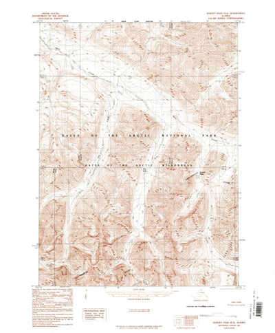 United States Geological Survey Survey Pass D-3, AK (1986, 63360-Scale) digital map