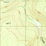 United States Geological Survey Survey Peak, WY (1989, 24000-Scale) digital map