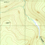 United States Geological Survey Survey Peak, WY (1989, 24000-Scale) digital map