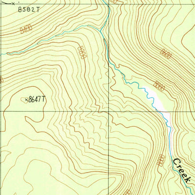 United States Geological Survey Survey Peak, WY (1989, 24000-Scale) digital map