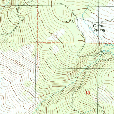 United States Geological Survey Surveyor Mountain, OR (1985, 24000-Scale) digital map