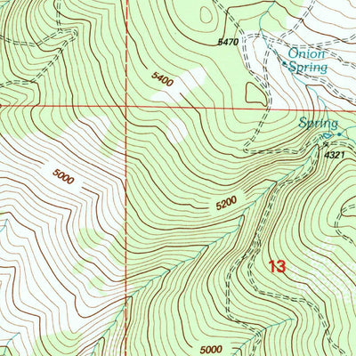 United States Geological Survey Surveyor Mountain, OR (1998, 24000-Scale) digital map