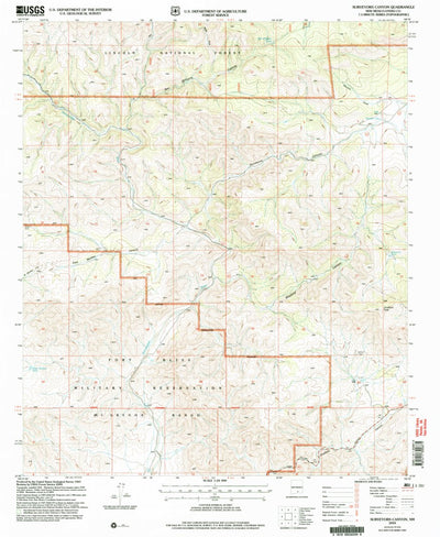 United States Geological Survey Surveyors Canyon, NM (2004, 24000-Scale) digital map