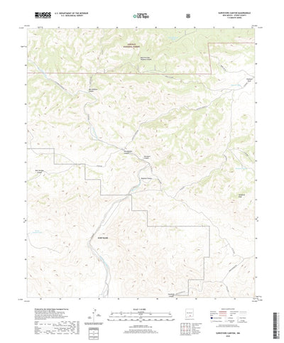 United States Geological Survey Surveyors Canyon, NM (2020, 24000-Scale) digital map