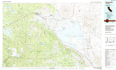 United States Geological Survey Susanville, CA (1984, 100000-Scale) digital map