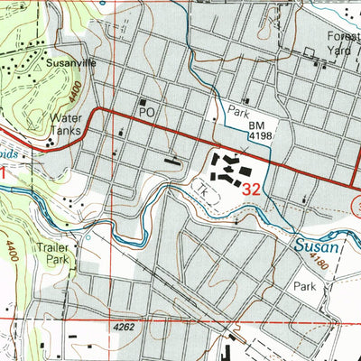 United States Geological Survey Susanville, CA (1995, 24000-Scale) digital map