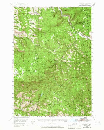 United States Geological Survey Susanville, OR (1949, 62500-Scale) digital map