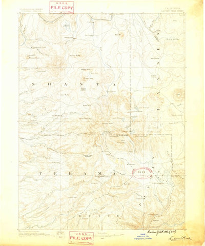 United States Geological Survey Susanville W, CA (1886, 250000-Scale) digital map
