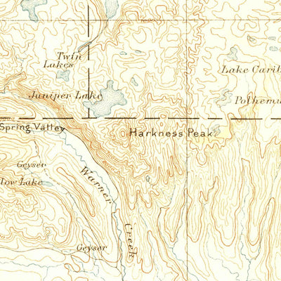 United States Geological Survey Susanville W, CA (1886, 250000-Scale) digital map