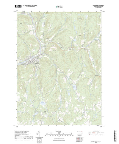 United States Geological Survey Susquehanna, PA (2023, 24000-Scale) digital map