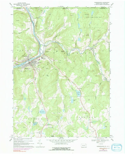 United States Geological Survey Susquehanna, PA-NY (1968, 24000-Scale) digital map
