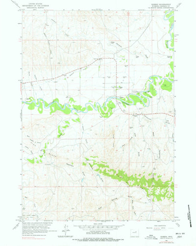 United States Geological Survey Sussex, WY (1961, 24000-Scale) digital map