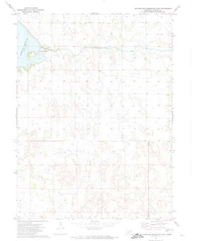 United States Geological Survey Sutherland Reservoir East, NE (1971, 24000-Scale) digital map