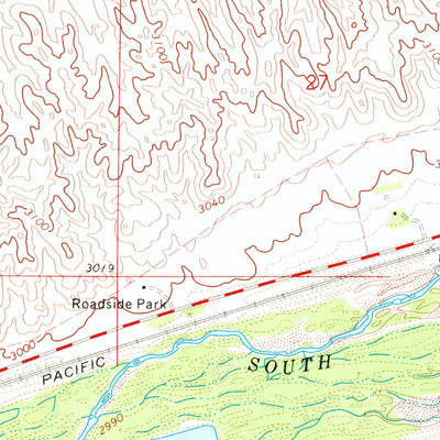 United States Geological Survey Sutherland Reservoir NW, NE (1971, 24000-Scale) digital map