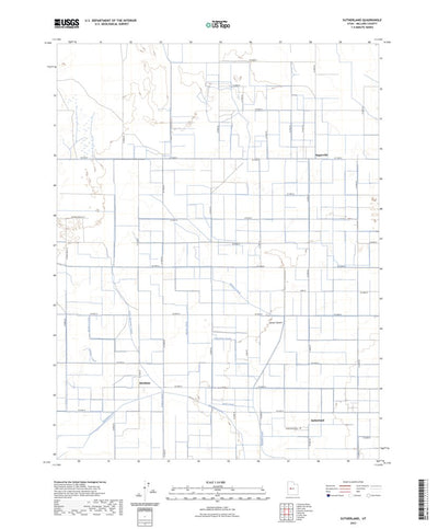 United States Geological Survey Sutherland, UT (2023, 24000-Scale) digital map
