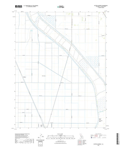 United States Geological Survey Sutter Causeway, CA (2022, 24000-Scale) digital map