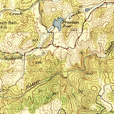 United States Geological Survey Sutter Creek, CA (1944, 62500-Scale) digital map
