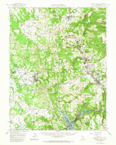United States Geological Survey Sutter Creek, CA (1962, 62500-Scale) digital map