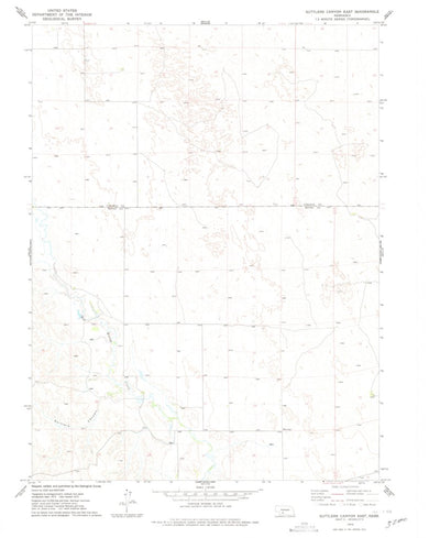 United States Geological Survey Suttlers Canyon East, NE (1973, 24000-Scale) digital map