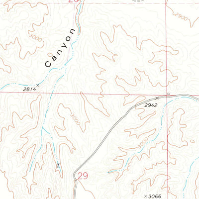 United States Geological Survey Suttlers Canyon East, NE (1973, 24000-Scale) digital map