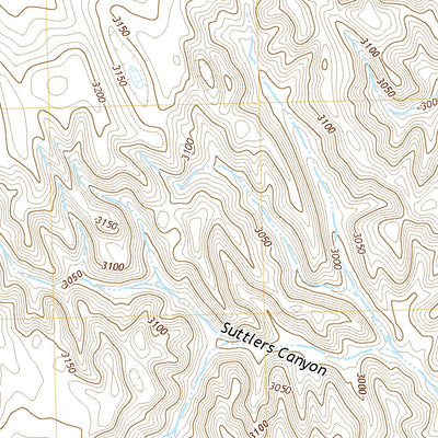 United States Geological Survey Suttlers Canyon West, NE (2021, 24000-Scale) digital map