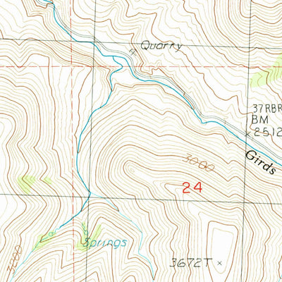 United States Geological Survey Sutton Mountain, OR (1987, 24000-Scale) digital map