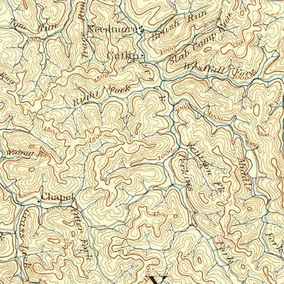 United States Geological Survey Sutton, WV (1893, 125000-Scale) digital map