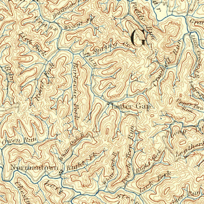 United States Geological Survey Sutton, WV (1893, 125000-Scale) digital map
