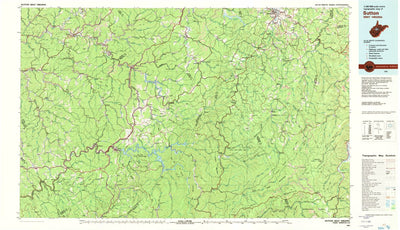 United States Geological Survey Sutton, WV (1981, 100000-Scale) digital map