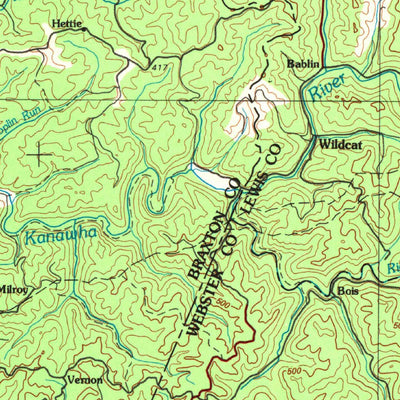 United States Geological Survey Sutton, WV (1981, 100000-Scale) digital map