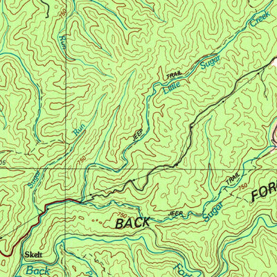 United States Geological Survey Sutton, WV (1981, 100000-Scale) digital map
