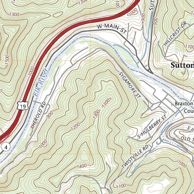 United States Geological Survey Sutton, WV (2023, 24000-Scale) digital map