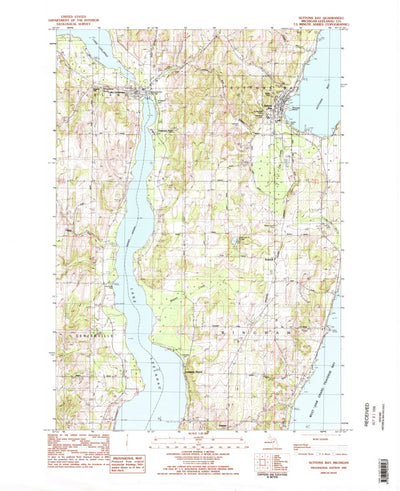 United States Geological Survey Suttons Bay, MI (1983, 25000-Scale) digital map